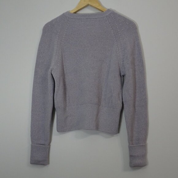 Banana Republic 100% Merino Wool Ribbed Sweater | Small | Heathered Grey - Picture 16 of 16